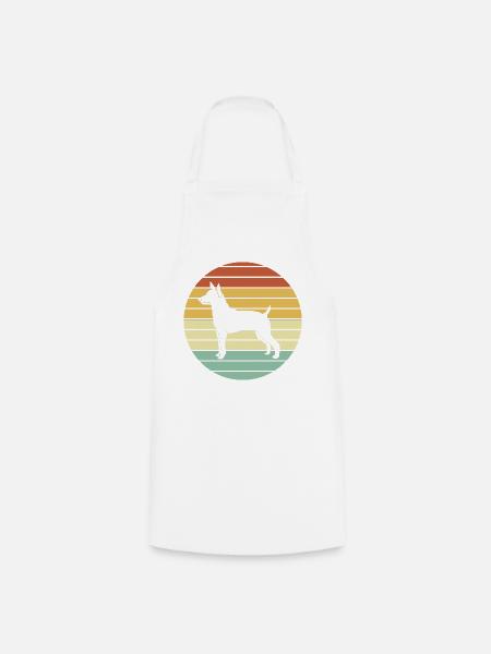 Rat Terrier - Kochschürze - Weiß