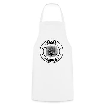 Kayak Sister Kayaking Sister - Cooking Apron - white - Front - AI Model Male 185 dark (185cm)