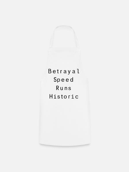 Verrats-Speedruns historisch - Kochschürze - Weiß