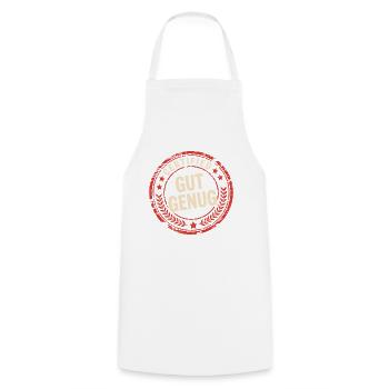 Assez bon amour de soi, je suis assez bon pour l’estime de moi - Tablier de cuisine - blanc - Devant - AI Model Male 185 dark (185cm)