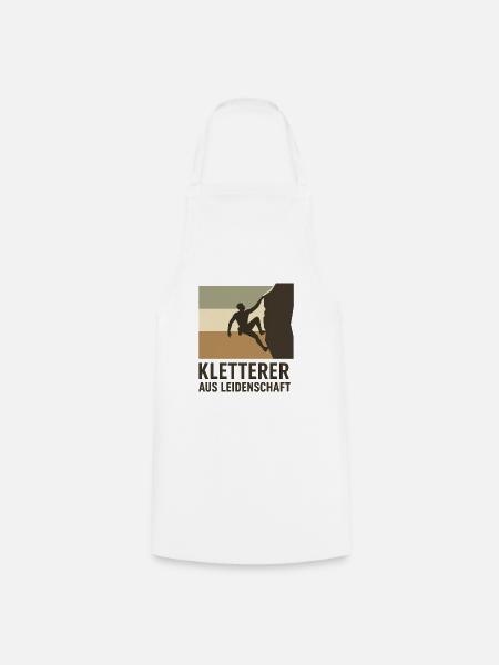 Kletterer Aus Leidenschaft - Kochschürze - Weiß
