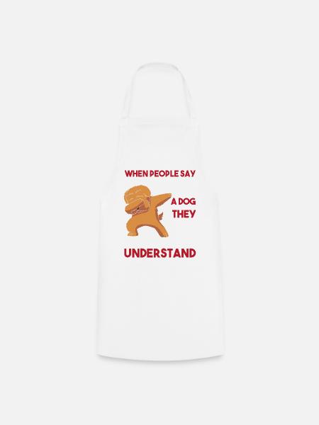 Chow Chow Hund - Kochschürze - Weiß
