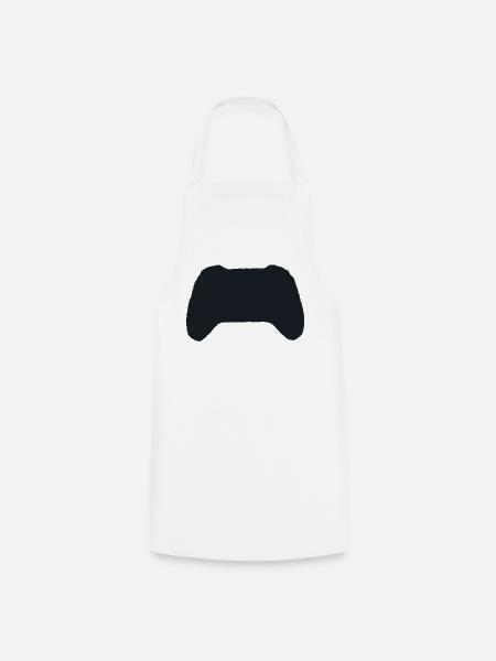 Controller Silhouette Form - Kochschürze - Weiß