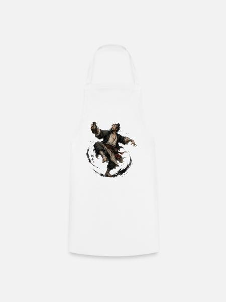 Drunken Master – Martial Arts Design - Kochschürze - Weiß