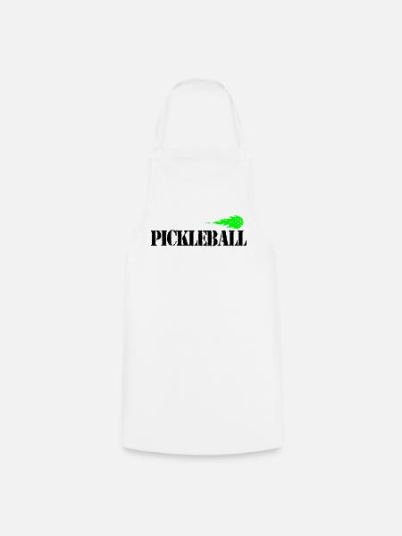 Pickleball - Kochschürze - Weiß