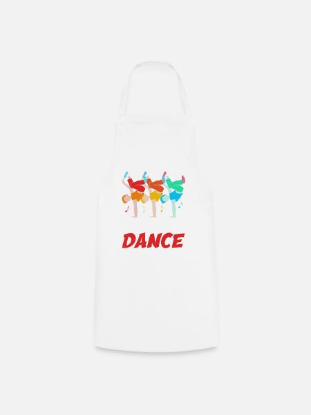 Breakdance - Kochschürze - Weiß