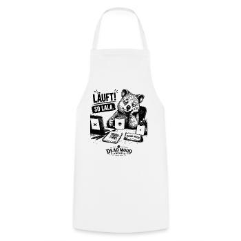 Läuft! So lala. Lustiges Quokka Büro Geschenk - Kochschürze - Weiß - Vorne - AI Model Male 185 dark (185cm)