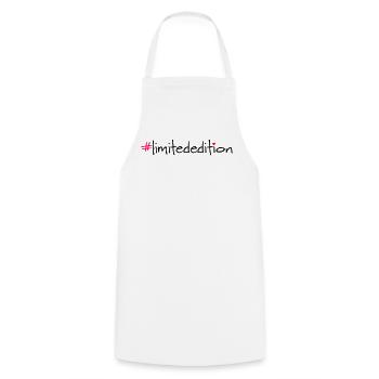 Limited Edition Hashtag Saying Shirt - Cooking Apron - white - Front - AI Model Male 185 dark (185cm)