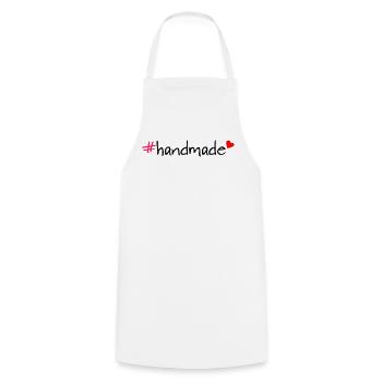 Handmade Hashtag Saying T-Shirt - Cooking Apron - white - Front - AI Model Male 185 dark (185cm)