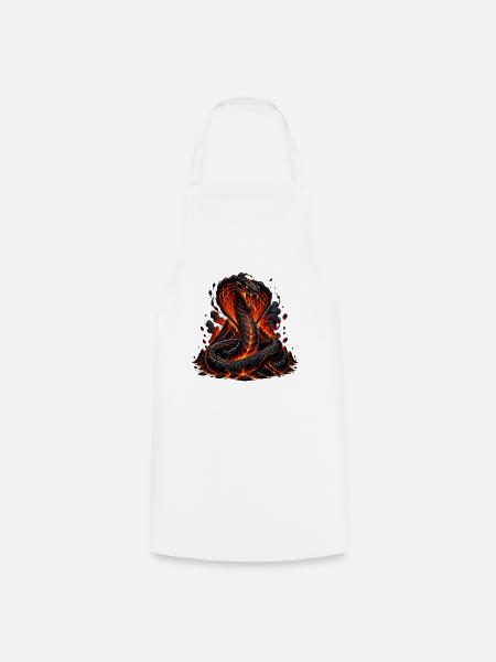 Lava-Cobra Feuerdynamik - Kochschürze - Weiß