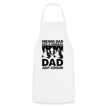Hiking Dad like a normal Dad just cooler - Hiking - Cooking Apron - white - Front - AI Model Male 185 dark (185cm)