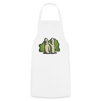 L’amitié dans la nature - Tablier de cuisine - blanc - Devant - AI Model Male 185 dark (185cm)
