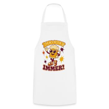 Bierchen Immer Bier Shirt - Kochschürze - Weiß - Vorne - AI Model Male 185 dark (185cm)