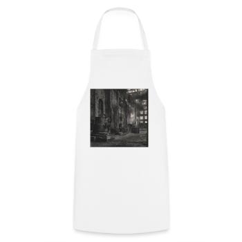 Lost Places Factory Retro Ravens Animal Crime Ruin - Cooking Apron - white - Front - AI Model Male 185 dark (185cm)