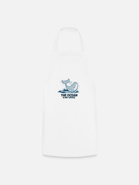 Meeresbiologe Geschenk für Ozeanliebhaber - Kochschürze - Weiß