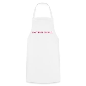 Limitierte Geduld / Lustiges T-Shirt für jeden Tag - Kochschürze - Weiß - Vorne - AI Model Male 185 dark (185cm)