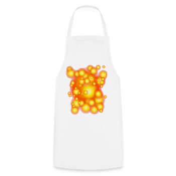 Glowing Orbens - Cooking Apron - white - Front - AI Model Male 185 dark (185cm)