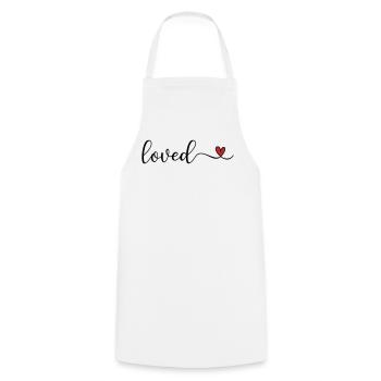 aimé - Tablier de cuisine - blanc - Devant - AI Model Male 185 dark (185cm)