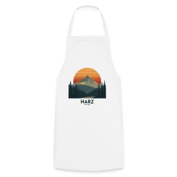 Resin Vintage Sunset | National Park Style - Cooking Apron - white - Front - AI Model Male 185 dark (185cm)