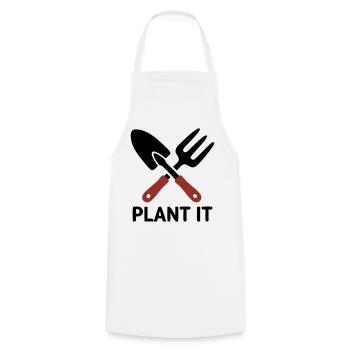 Garden Tool Plant It Logo - Cooking Apron - white - Front - AI Model Male 185 dark (185cm)