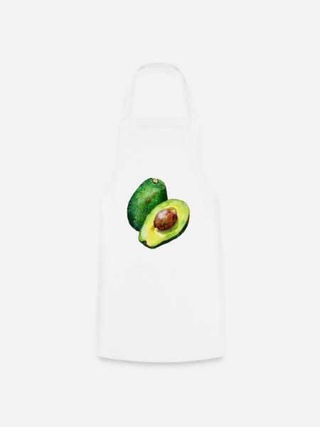 Frische Avocado - Kochschürze - Weiß