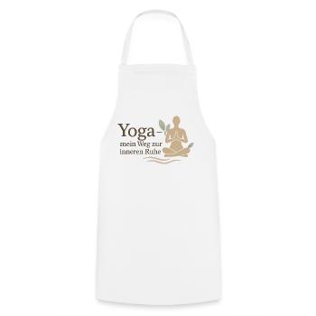Yoga Weg Zur Inneren Ruhe - Kochschürze - Weiß - Vorne - AI Model Male 185 dark (185cm)