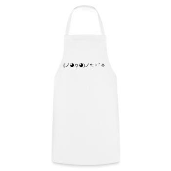 Joie Émoticon (ノ◕ヮ◕)ノ*:・゚✧ Confettis - Tablier de cuisine - blanc - Devant - AI Model Male 185 dark (185cm)