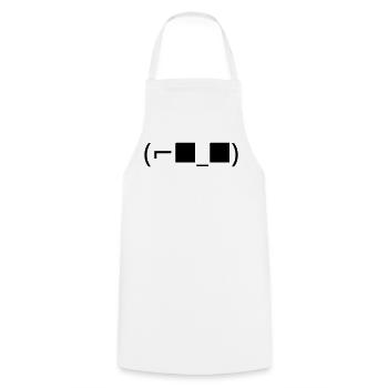 Lunettes de soleil Émoticon (⌐■_■) Accepte - Tablier de cuisine - blanc - Devant - AI Model Male 185 dark (185cm)