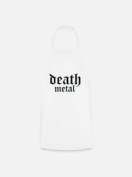 Death-Metal-Logo - Kochschürze - Weiß