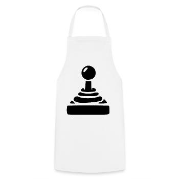 Joueur cadeau joystick - Tablier de cuisine - blanc - Devant - AI Model Male 185 dark (185cm)