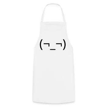 Émote d’agacement de la Garde Latérale Sèche (¬_¬) - Tablier de cuisine - blanc - Devant - AI Model Male 185 dark (185cm)