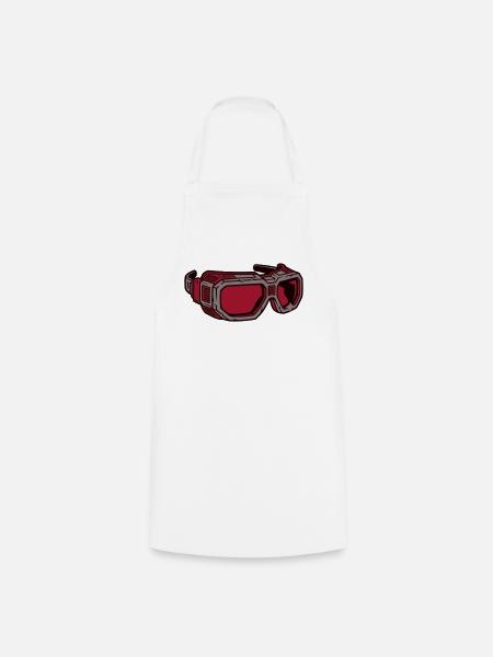 Sportbrille Schutzbrille Icon - Kochschürze - Weiß