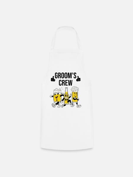 Bräutigam Crew Bier - Kochschürze - Weiß