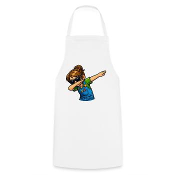 Dabbing Kindergärtnerin - Kochschürze - Weiß - Vorne - AI Model Male 185 dark (185cm)