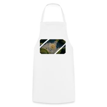 Roundabout Collage - Cooking Apron - white - Front - AI Model Male 185 dark (185cm)