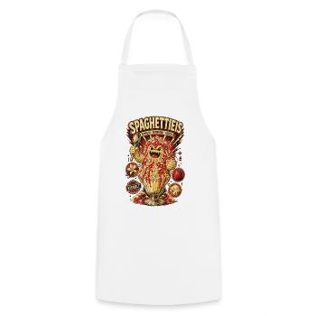 Spaghettieis Vanille Erdbeere Glück Shirt - Kochschürze - Weiß - Vorne - AI Model Male 185 dark (185cm)