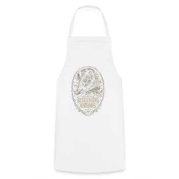 Raven Raven se lie probablement de nouveau d’amitié avec les corbeaux - Tablier de cuisine - blanc - Devant - AI Model Male 185 dark (185cm)