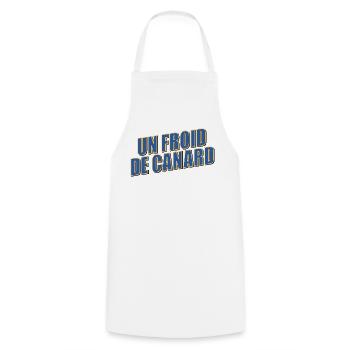 Hiver Froid Canard - Tablier de cuisine - blanc - Devant - AI Model Male 185 dark (185cm)