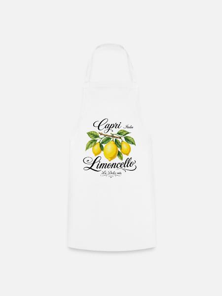 Capri Limone Vintage - Kochschürze - Weiß