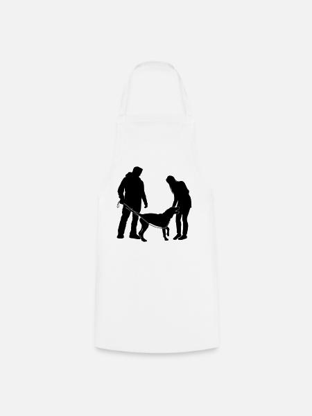 Hundebesitzer - Kochschürze - Weiß