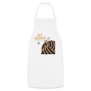 Armadillo Drôle Armadillo Texas - Tablier de cuisine - blanc - Devant - AI Model Male 185 dark (185cm)