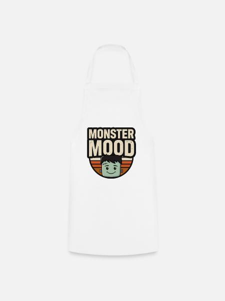 Süßes Halloween-Monster – Monsterstimmung - Kochschürze - Weiß