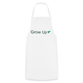 Grandir avec le triangle vert - Tablier de cuisine - blanc - Devant - AI Model Male 185 dark (185cm)
