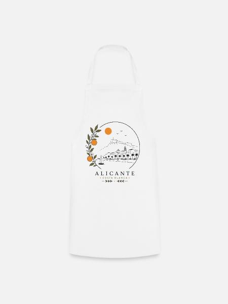 Alicante Küste - Kochschürze - Weiß