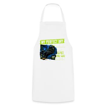 Gamer Gaming Cat Video Game - Kochschürze - Weiß - Vorne - AI Model Male 185 dark (185cm)