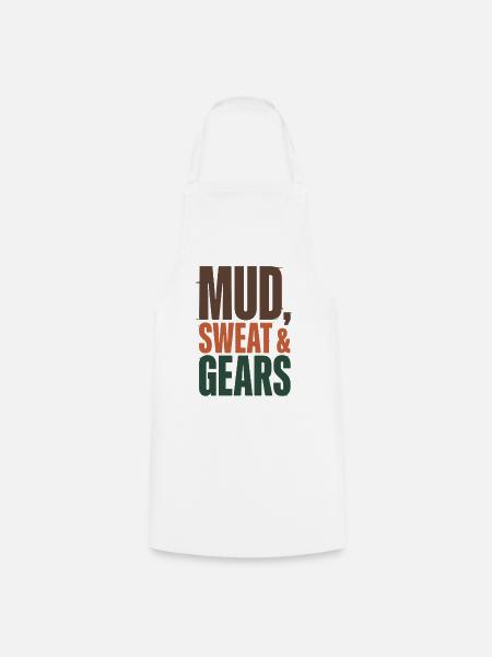 Mud Sweat Gears - Kochschürze - Weiß