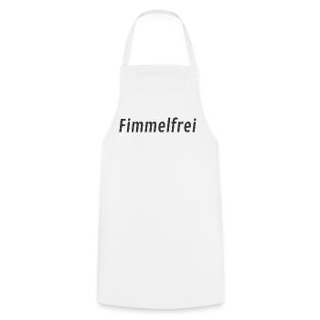 Fimmelfrei – Humorvolles Typografie Motiv - Kochschürze - Weiß - Vorne - AI Model Male 185 dark (185cm)