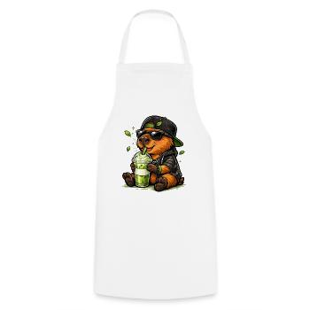 Süßer Koala mit Matcha Latte - Kochschürze - Weiß - Vorne - AI Model Male 185 dark (185cm)