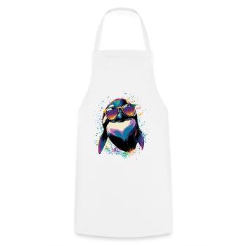 Orca Killer Whale Killer Whale Marine Animals Orcas - Cooking Apron - white - Front - AI Model Male 185 dark (185cm)