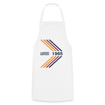 1965 Limited Edition Birthday Man Wife Vintage - Cooking Apron - white - Front - AI Model Male 185 dark (185cm)